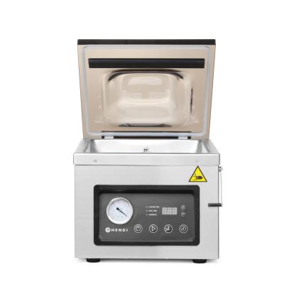 Vakuová balička - komora, HENDI, Profi Line, těsnicí lišta 260 mm, 240V/1000W, 330x480x(H)361mm | 201428